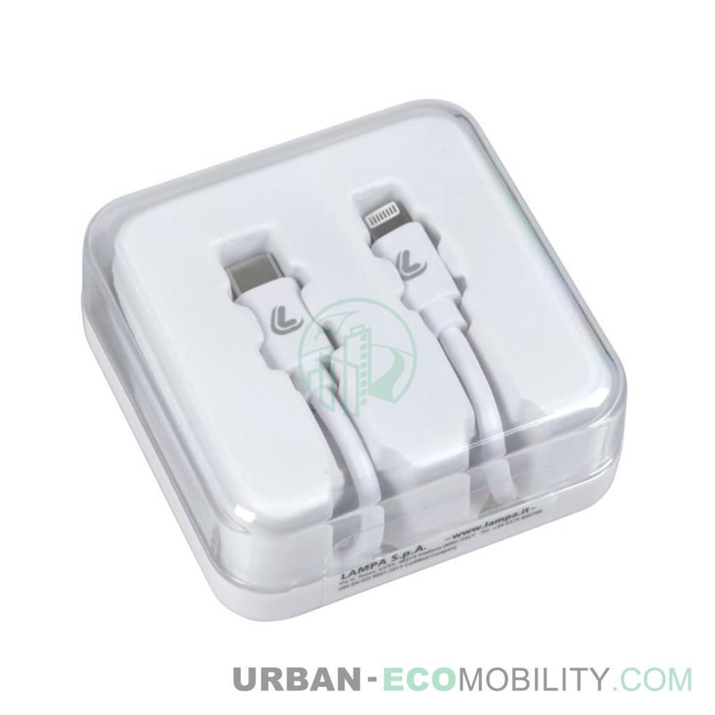 Linea Essentials, Câble Usb C &gt; Apple 8 Pin - 200 cm - Blanc