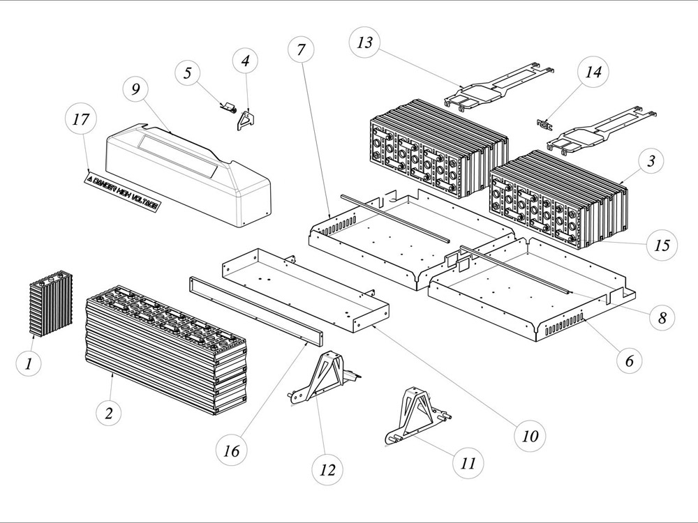 Autocollant de batterie - TAZZARI