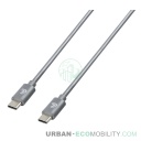 Linea Essentials, Câble Usb C &gt; Usb C - 100 cm - Gris - LAMPA