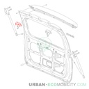 Right door rear hinge - SILENCE