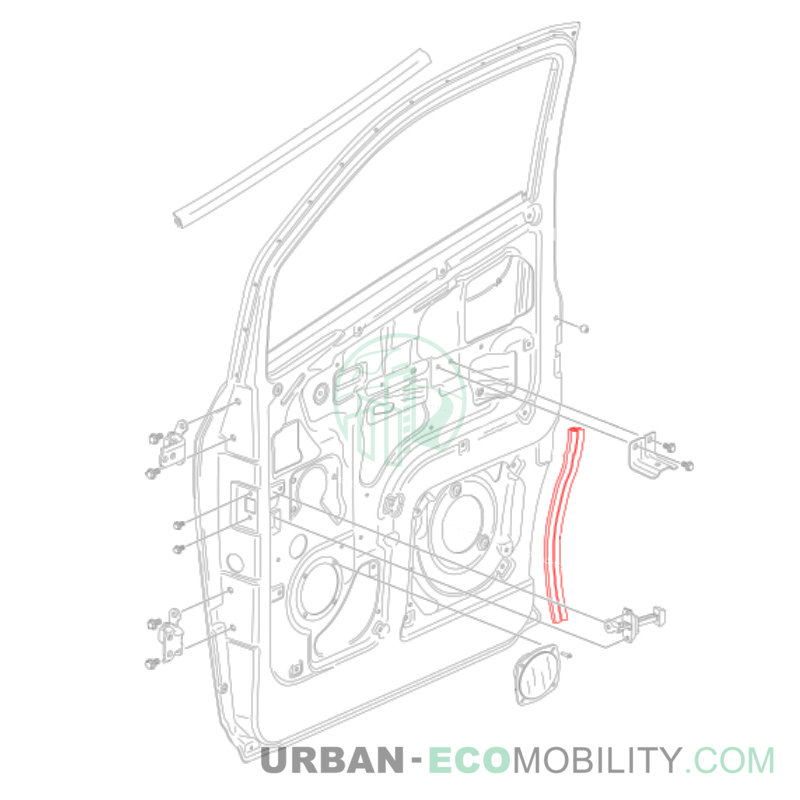Caoutchouc de protection, emplacement de batterie - SILENCE