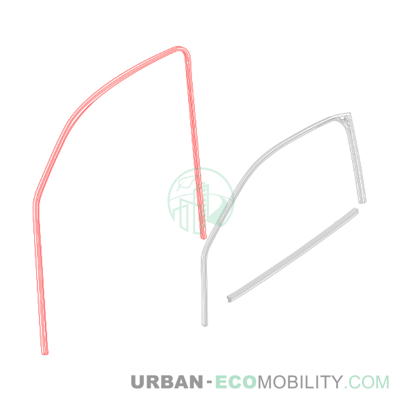 Left window rubber - SILENCE