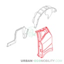 Left rear fairing, raw - SILENCE