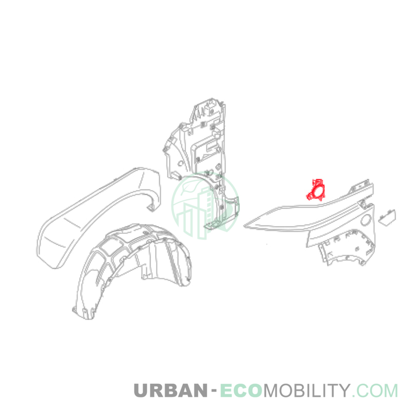 Catadioptre latéral gauche - SILENCE