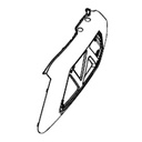 Panneau de carrosserie latéral gauche, blanc - NIU