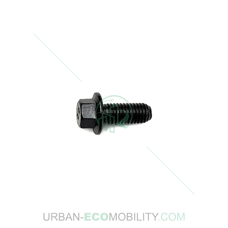 Hex flange bolt M6 x 16, black - NIU