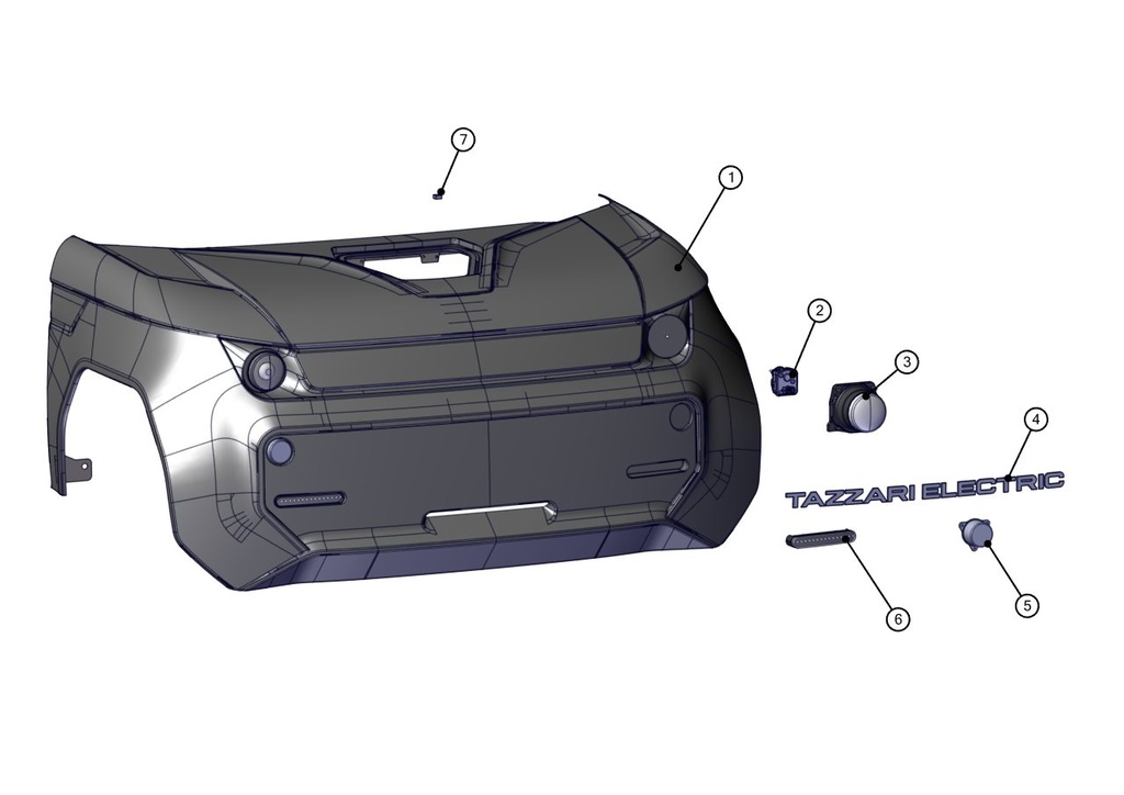 Aimant de fermeture du capot de charge - TAZZARI