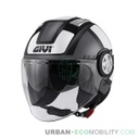 Casque 11.1 Air Jet-R Class Noir Mat / Titanium / Blanc - GIVI