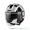 Casque 11.1 Air Jet-R Class Blanc / Noir / Argent - GIVI