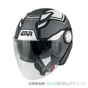Casque 12.3 Stratos Shade Titanium Mat / Noir / Blanc - GIVI