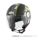 Casque 10.7 Mini-J Graphic Noir Mat Camouflage - GIVI