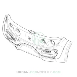 [TAZ ZZ26033541001] Front bumper assembly with molding
