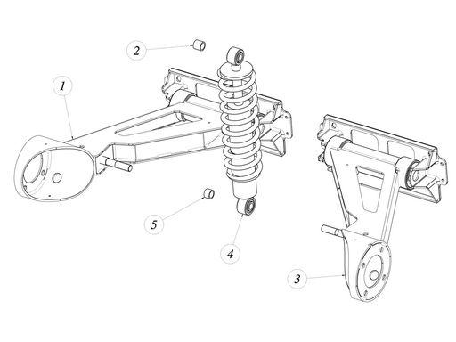 [TAZ ZZ2611094ZB00] Rear shock absorber upper spacer - TAZZARI