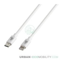 [LAM 8000692386828] Linea Essentials, Câble Usb C &gt; Apple 8 Pin - 100 cm - Blanc - LAMPA