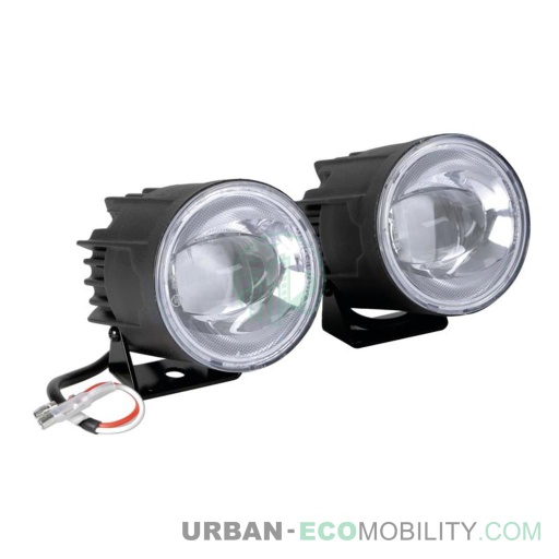 [LAM 90459] Paire de phares auxiliaires antibrouillard LED 12V - LAMPA