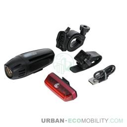 [LAM 8000692935538] Power, set de Led feux avant et arrière, rechargeables USB - LAMPA