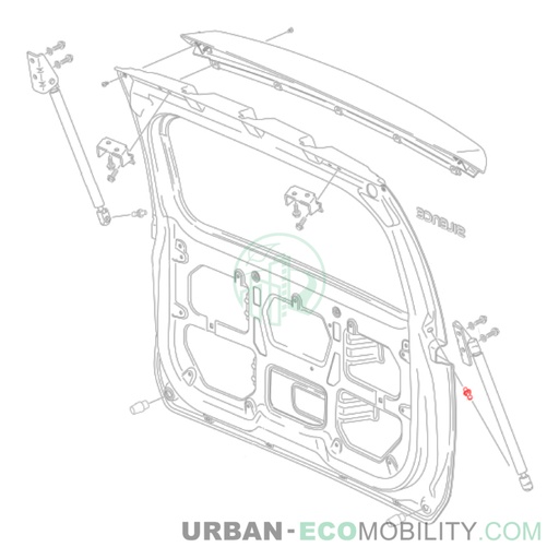 [SIL S04-410009-00] Vis de fixation de vérin de portière - SILENCE