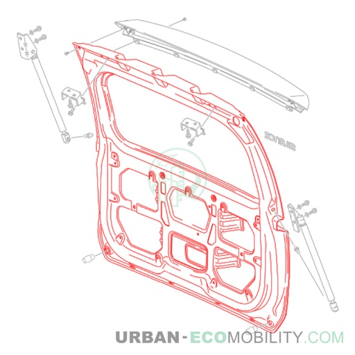 [SIL S04-456001-00] Hayon coffre arrière - SILENCE