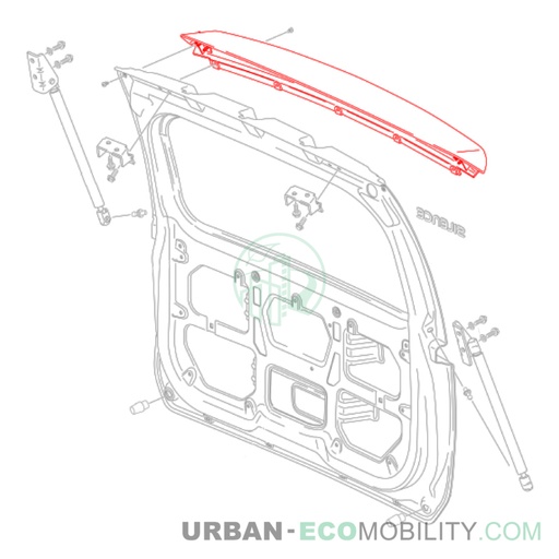 [SIL S04-456006-PP] Spoiler arrière en plastique brut - SILENCE