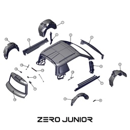 [TAZ ZZ32030060000] Logo badge Zero JUNIOR - TAZZARI