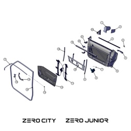 [TAZ ZZ2603441CM01] Joint de portière supplémentaire CITY / JUNIOR - TAZZARI