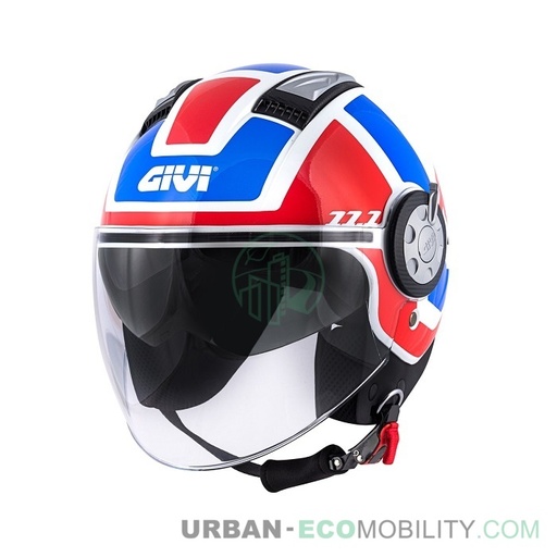 helmet 11.1 Air Jet-R Class White / Red / Blue - GIVI