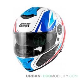 Casque X.21 Challenger Shiver Blanc / Bleu / Rouge - GIVI