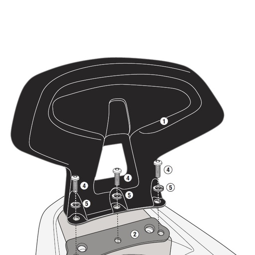 [GIV TB1163A] Dosseret passager - GIVI