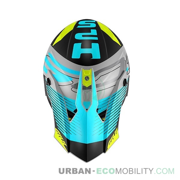 Casque cross 60.1 Fresh, Sky / Noir / Titanium - GIVI