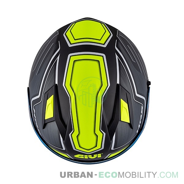 Casque 50.6 Sport Deep, Titanium mat / Jaune - GIVI
