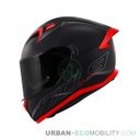 Casque 50.9 Atomic Solid, Noir mat / Argent / Rouge - GIVI