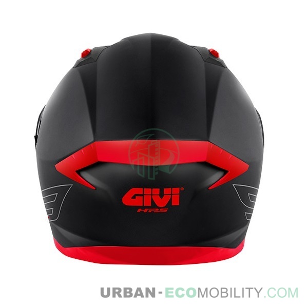 Casque 50.9 Atomic Solid, Noir mat / Argent / Rouge - GIVI