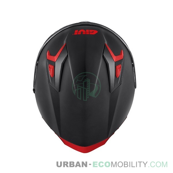 Casque 50.9 Atomic Solid, Noir mat / Argent / Rouge - GIVI