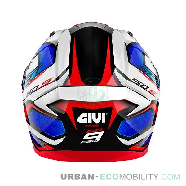 Casque 50.9 Atomic, Blanc / Bleu / Rouge - GIVI