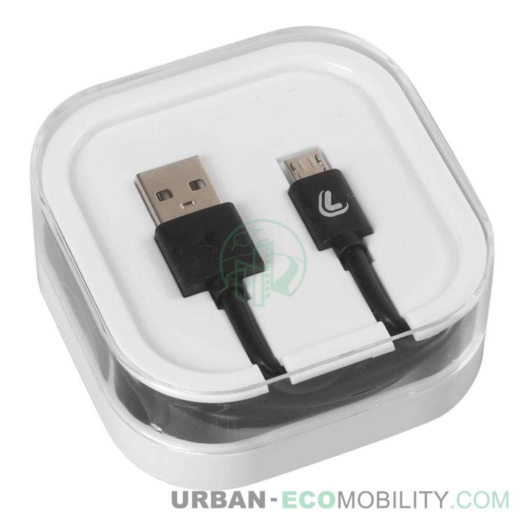 Linea Essentials, Câble USB &gt; Micro USB - 200 cm - Noir