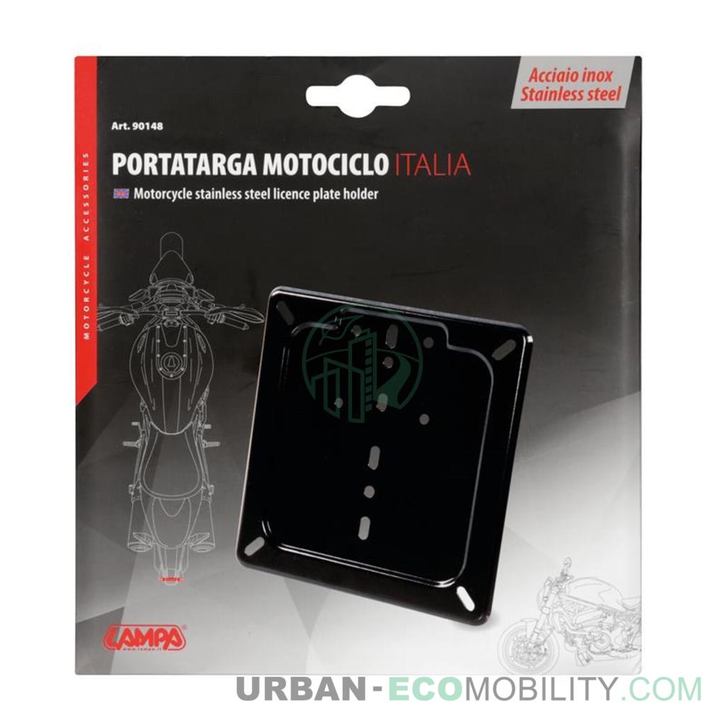 Porte plaque en acier inox - Noir