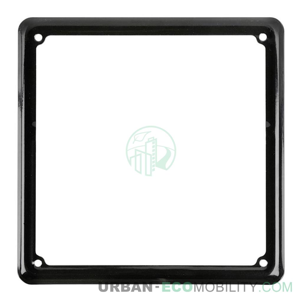 Cadre plaque d’immatriculation moto en acier - Noir