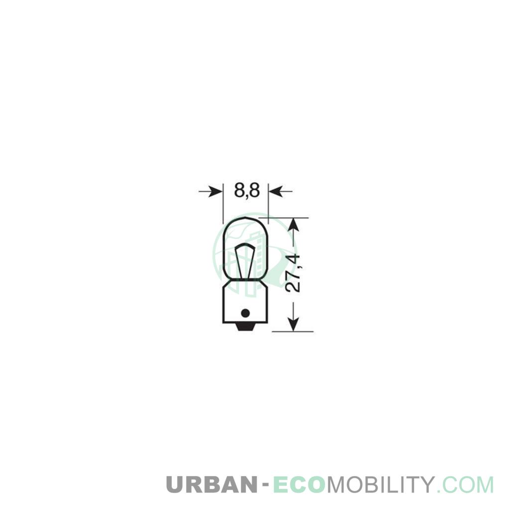 12V Ampoule micro - T4W - 4W - BA9s - 2 pcs  - D/Blister