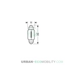 12V Ampoule silure - C5W - 11x35 mm - 5W - SV8,5-8 - 2 pcs  - D/Blister