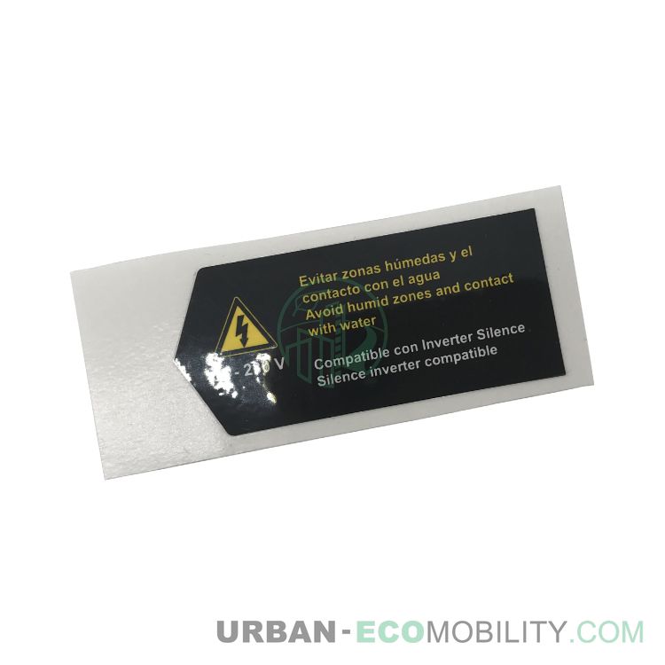 Adhésif de non-responsabilité, batterie - SILENCE