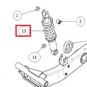 Rear shock absorber V2015 - SILENCE