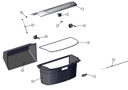 Left trunk hinge - TAZZARI