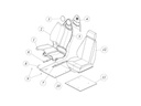 Left seat guide - TAZZARI