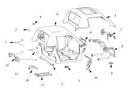 Left belt support frame - TAZZARI