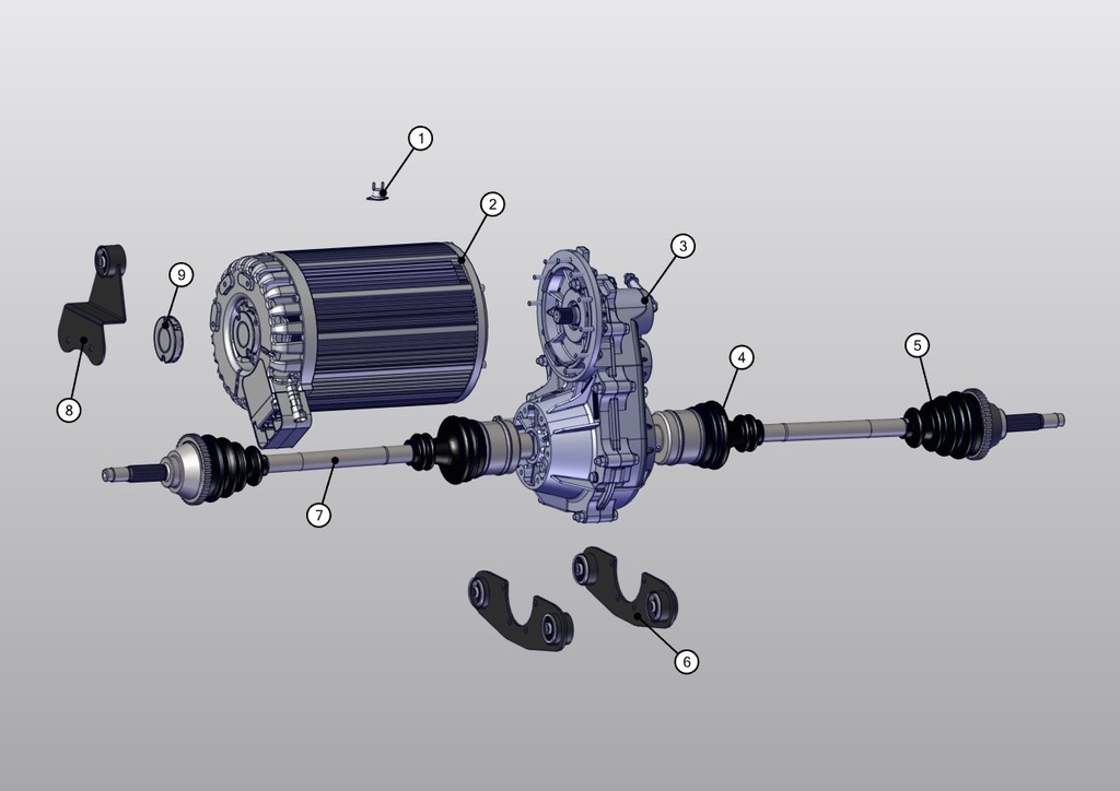 Lateral motor support - TAZZARI