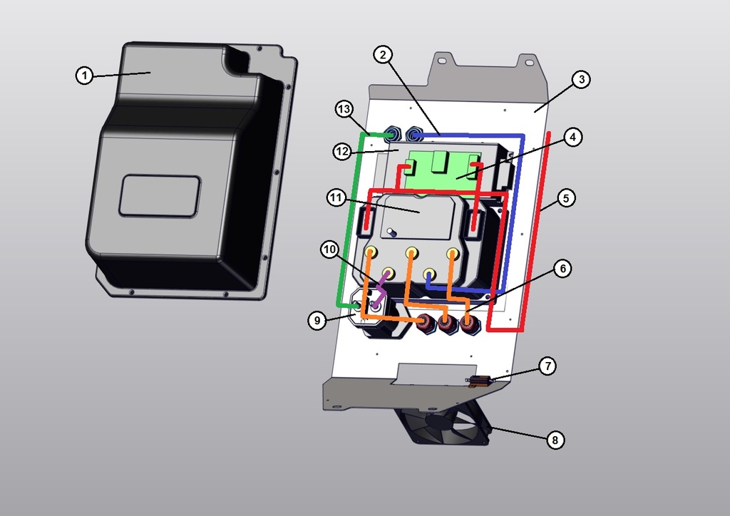 Base d'alimentation électronique - TAZZARI