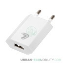 Linea Essentials, Chargeur secteur avec 1 port USB - 1000 mA - 100/230V - LAMPA