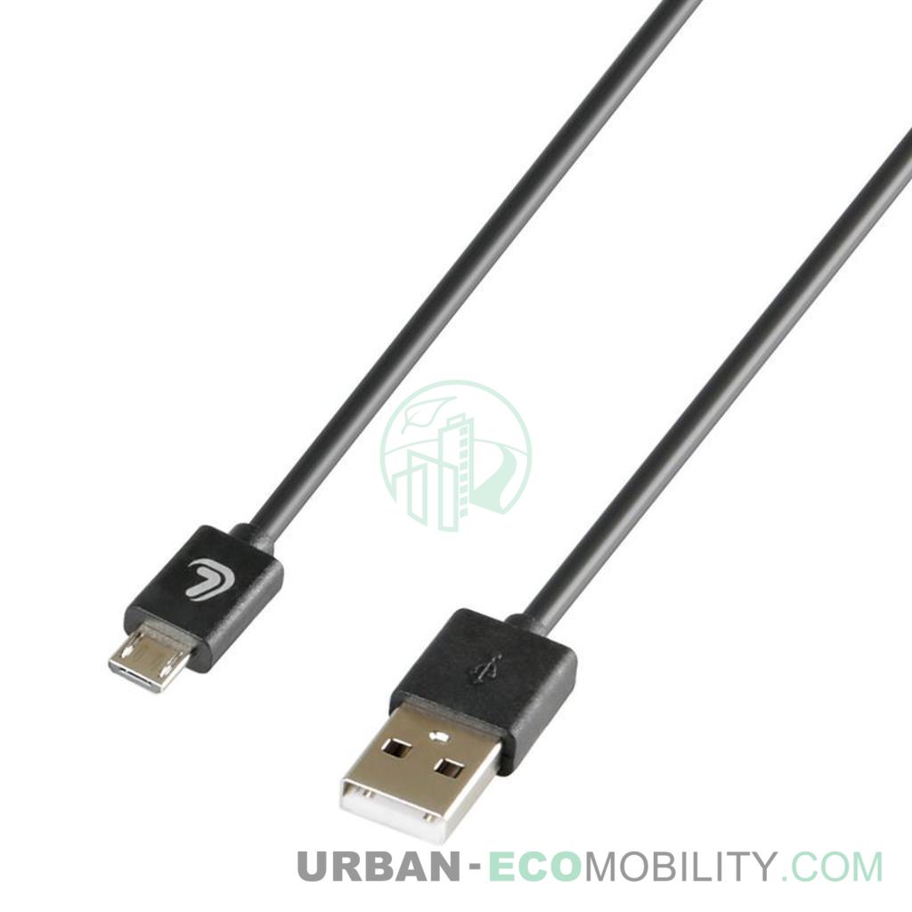 Linea Essentials, Câble USB &gt; Micro USB - 200 cm - Noir - LAMPA