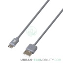 Linea Essentials, Câble USB &gt; USB Type-C - 200 cm - Gris - LAMPA