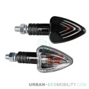 Pair of 21W indicators FOCAL, black - LAMPA